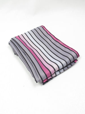 Vintage Pink Striped Scarf - The Harlequin