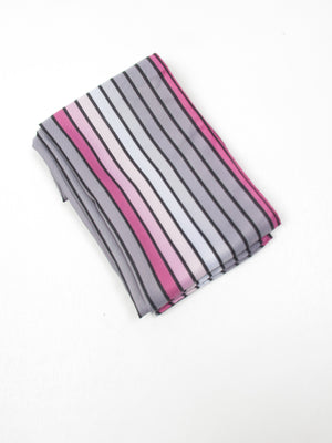 Vintage Pink Striped Scarf - The Harlequin