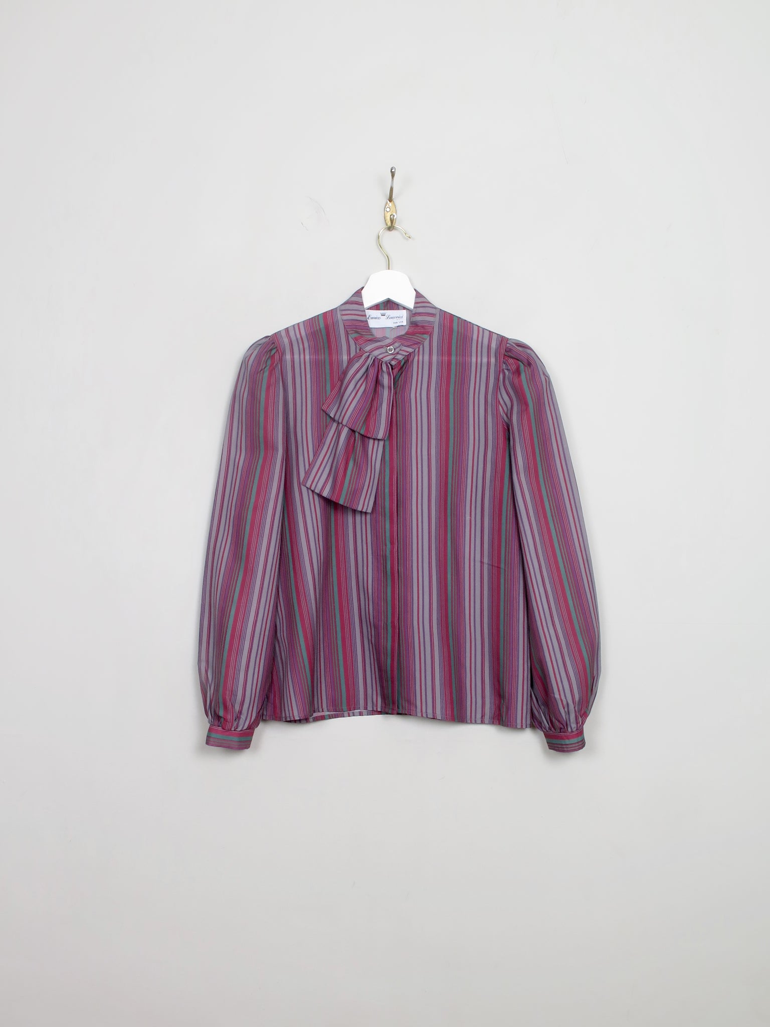 Women's Vintage Striped Blouse S