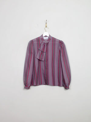 Women's Vintage Striped Blouse S