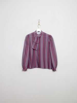 Women's Vintage Striped Blouse S