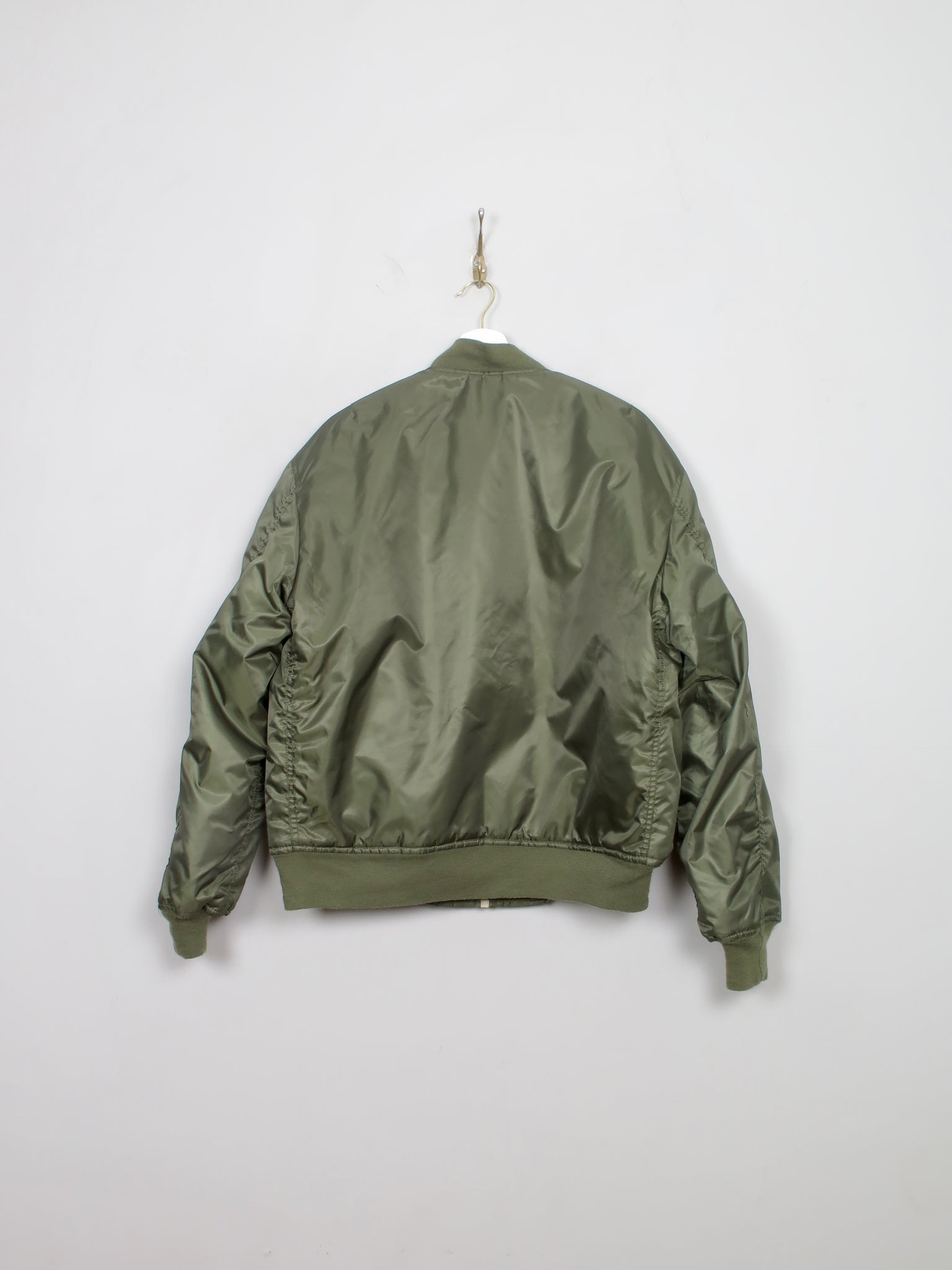 Men's Vintage Classic Green Bomber Jacket M/L - The Harlequin