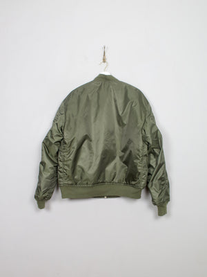 Men's Vintage Classic Green Bomber Jacket M/L - The Harlequin