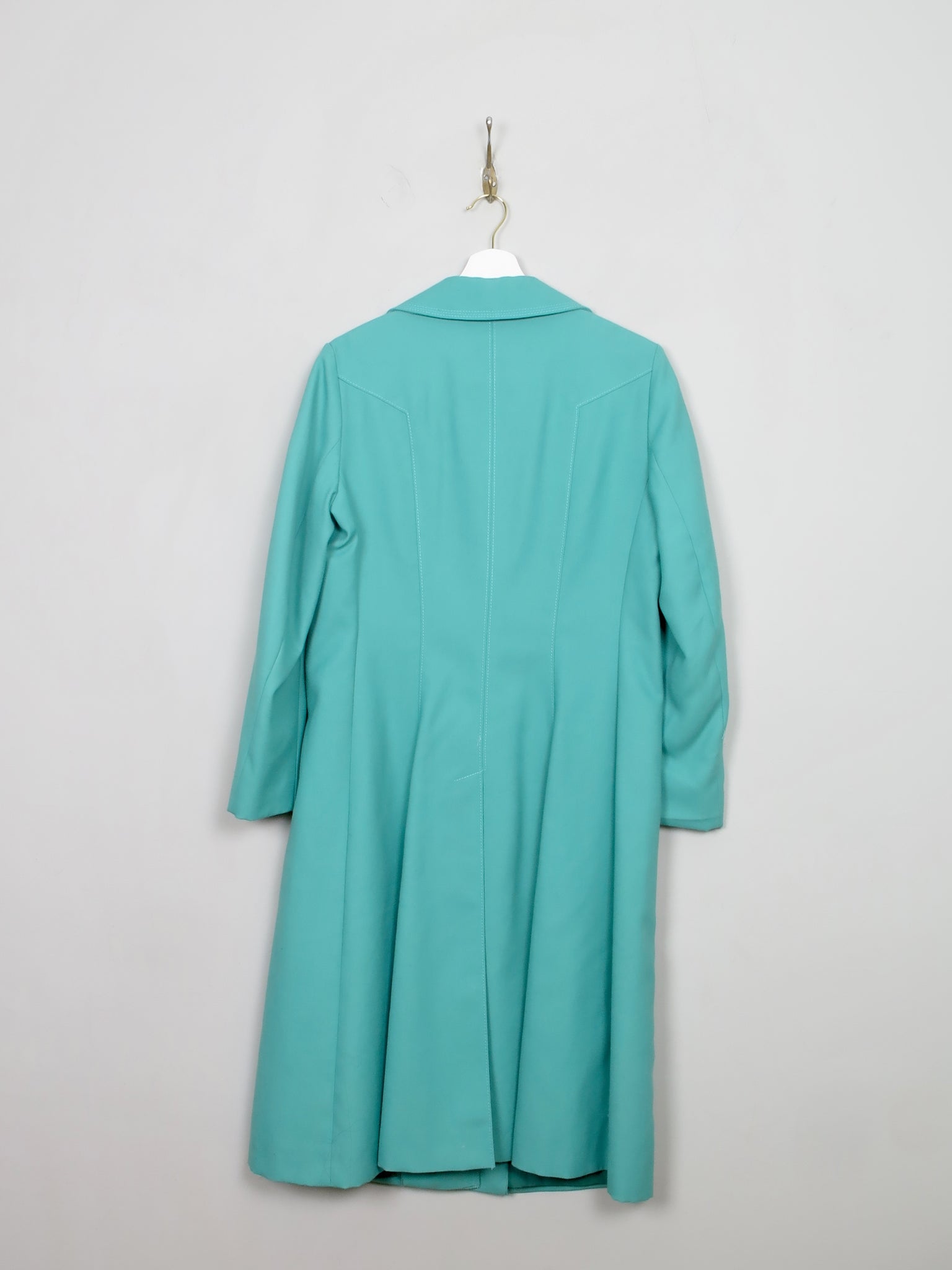 Women's Vintage Aqua Green Spring Coat M - The Harlequin
