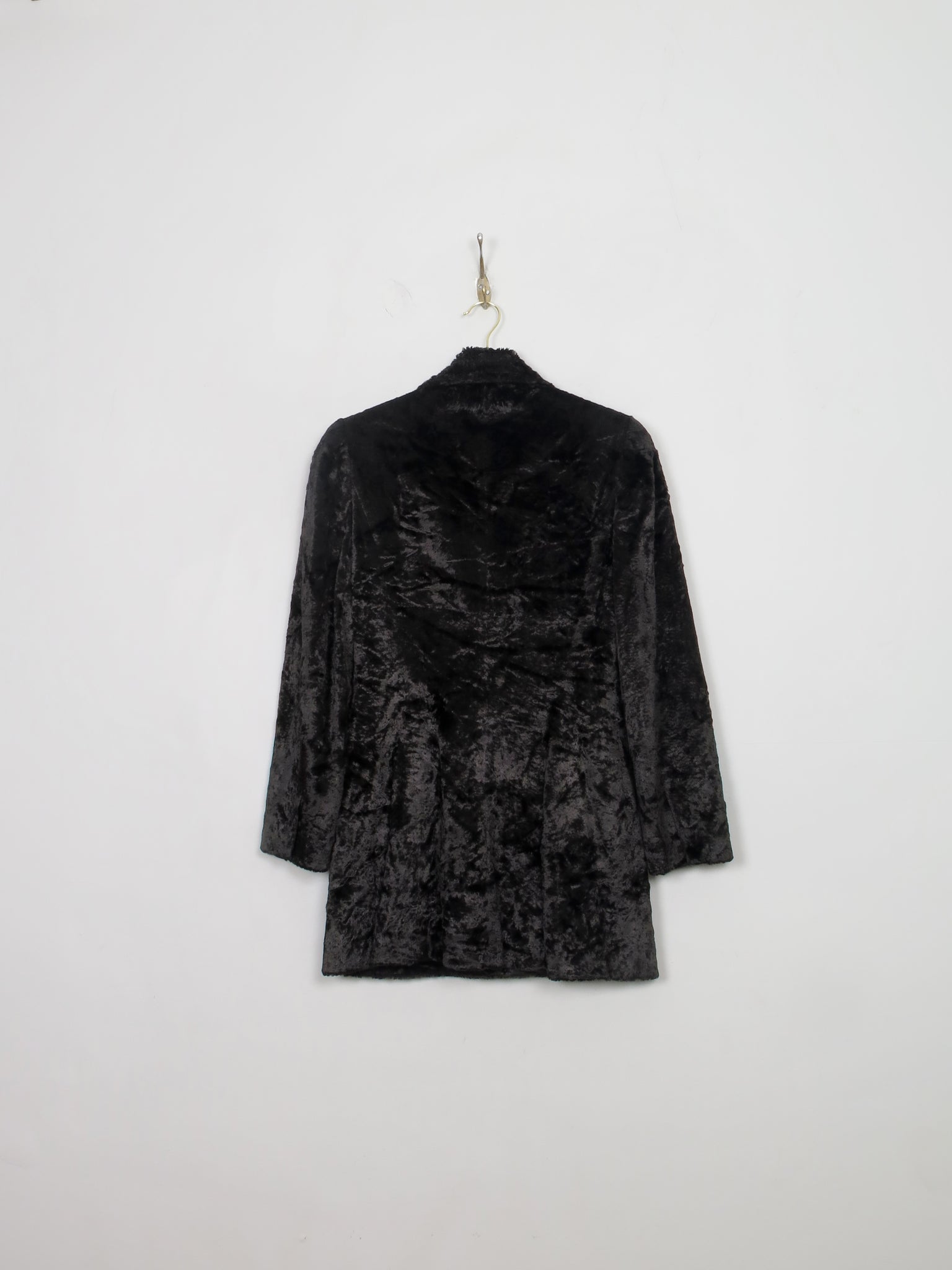 Women's Vintage George Rech Black Velvet Jacket S - The Harlequin