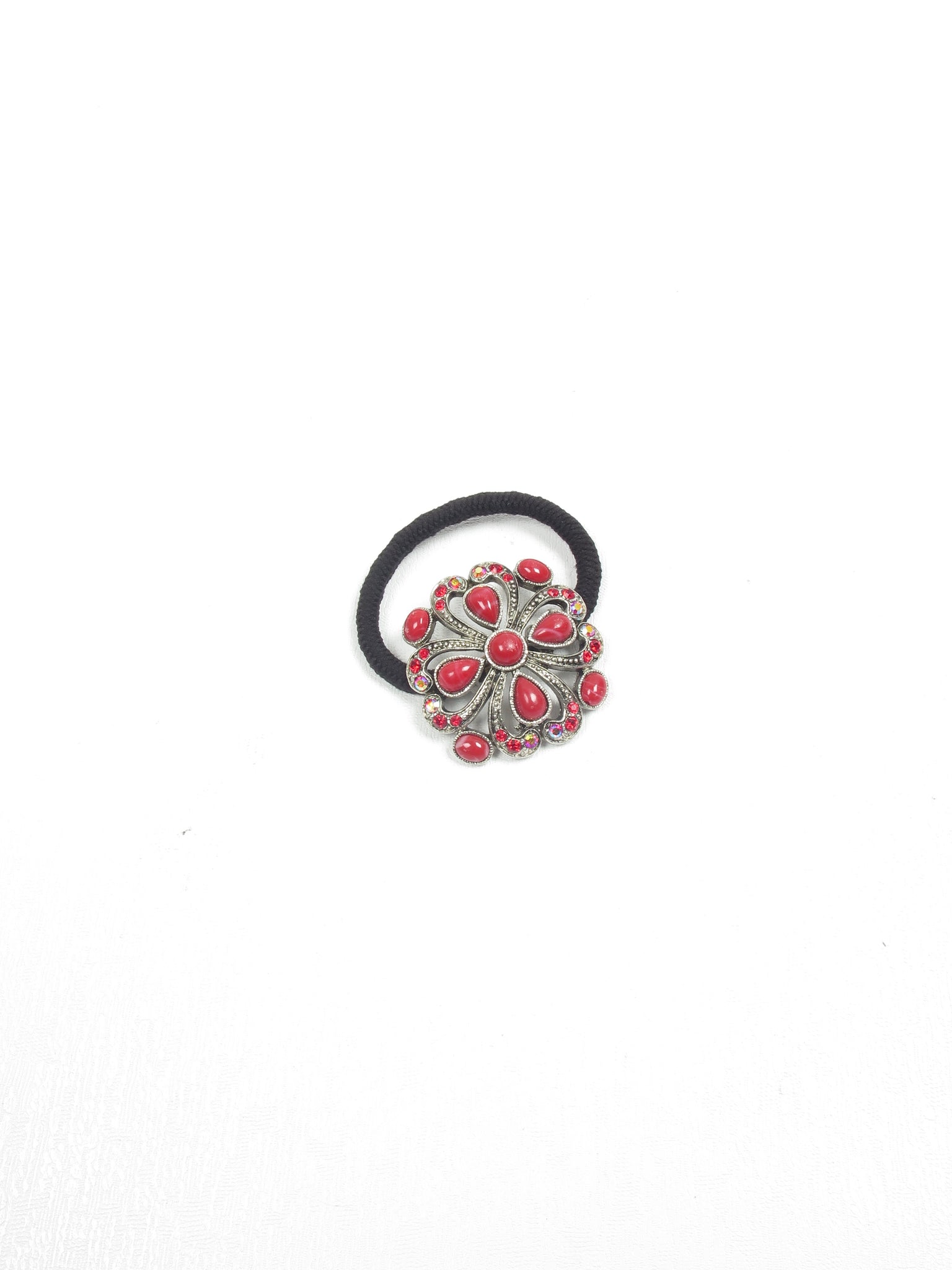 Vintage  Brooch Style Hair Bobbin Tie - The Harlequin