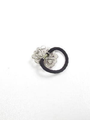 Vintage  Brooch Style Hair Bobbin Tie - The Harlequin