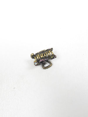 Vintage Style Small Hair Claw - The Harlequin