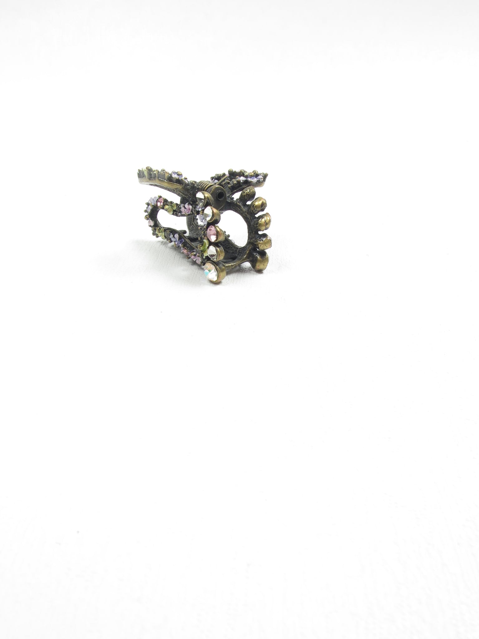 Vintage Style Small Hair Claw - The Harlequin