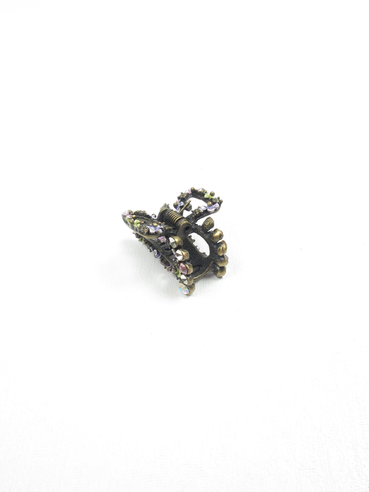 Vintage Style Small Hair Claw - The Harlequin