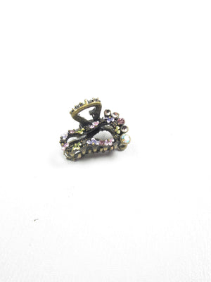 Vintage Style Small Hair Claw - The Harlequin