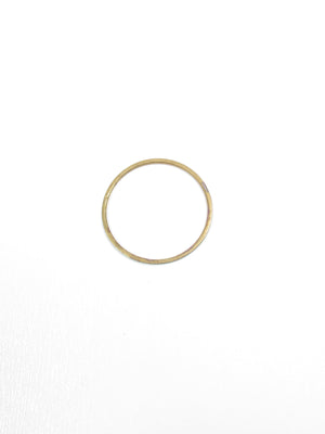 Vintage Turquoise & Brass Bangle - The Harlequin
