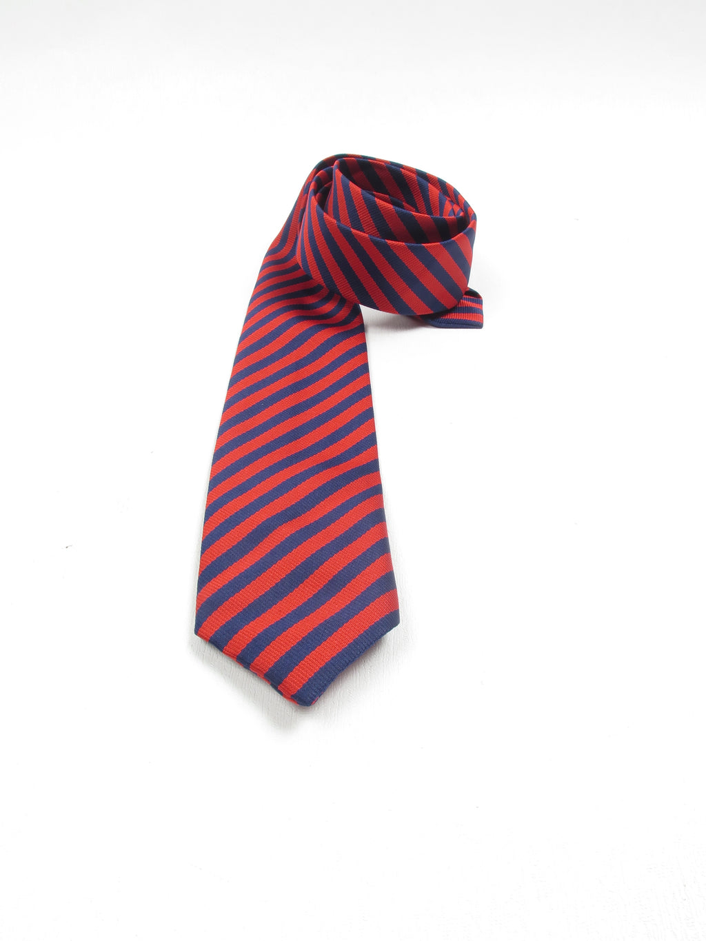 Vintage Red & Blue Striped Tie