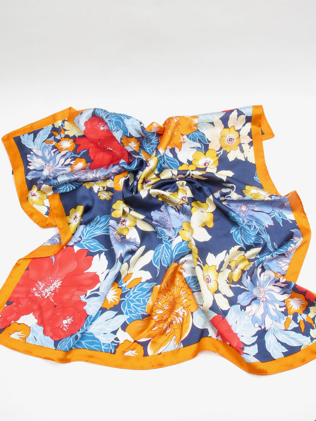 Vintage Style Colourful Silk Scarf