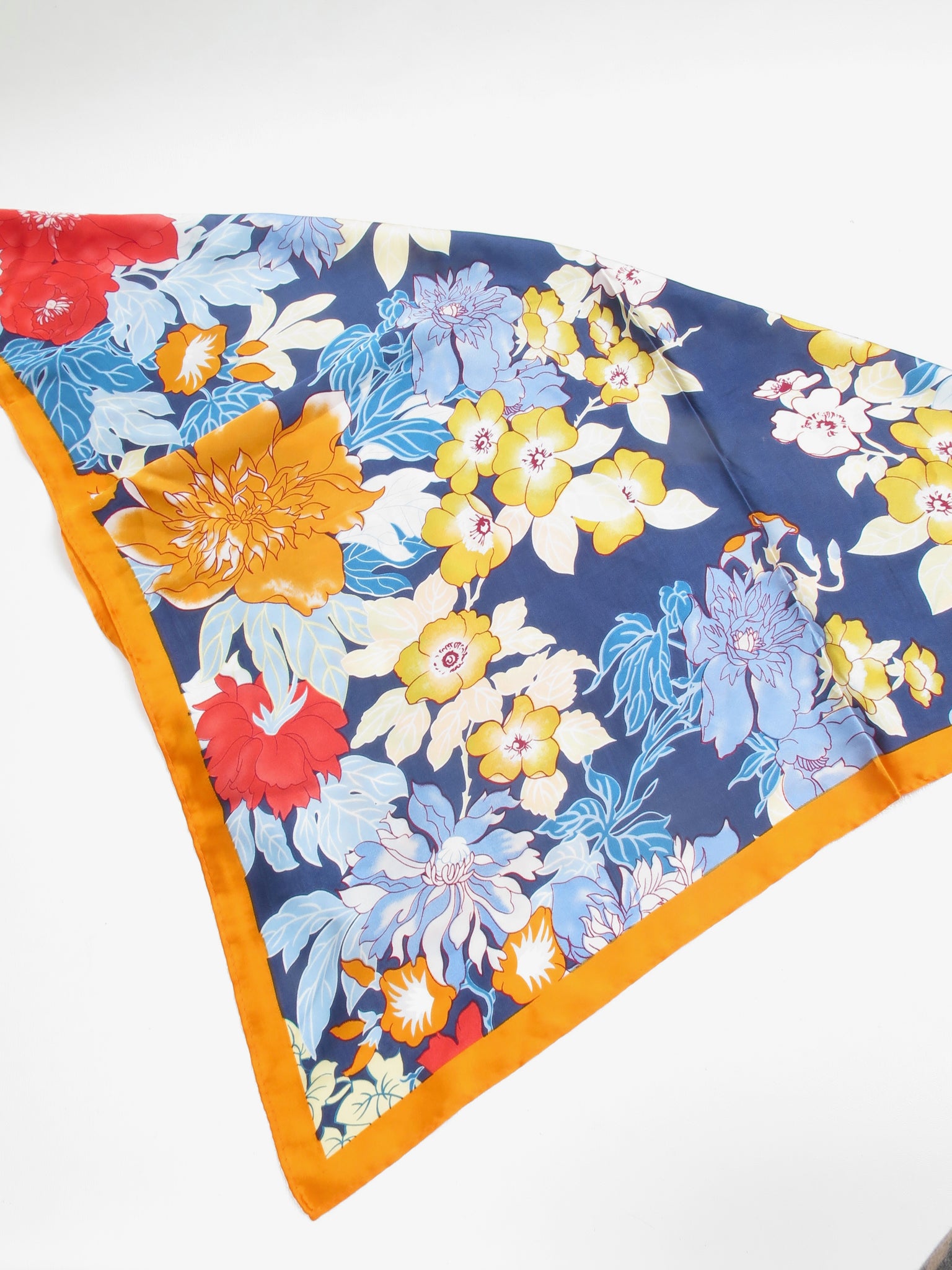 Vintage Style Colourful Silk Scarf
