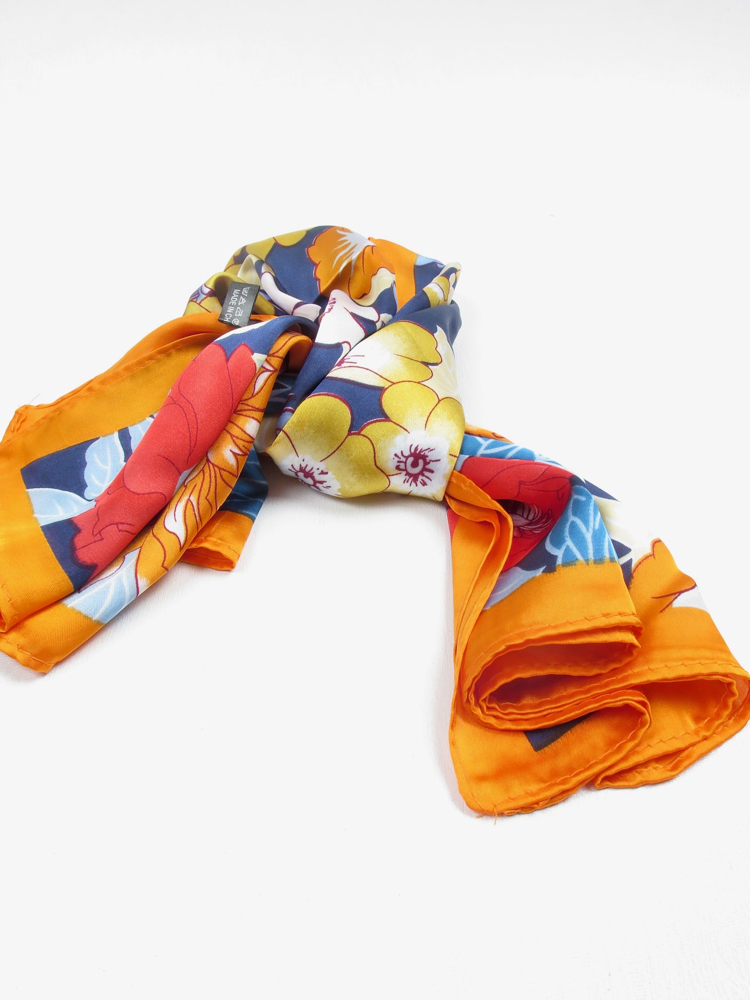 Vintage Style Colourful Silk Scarf