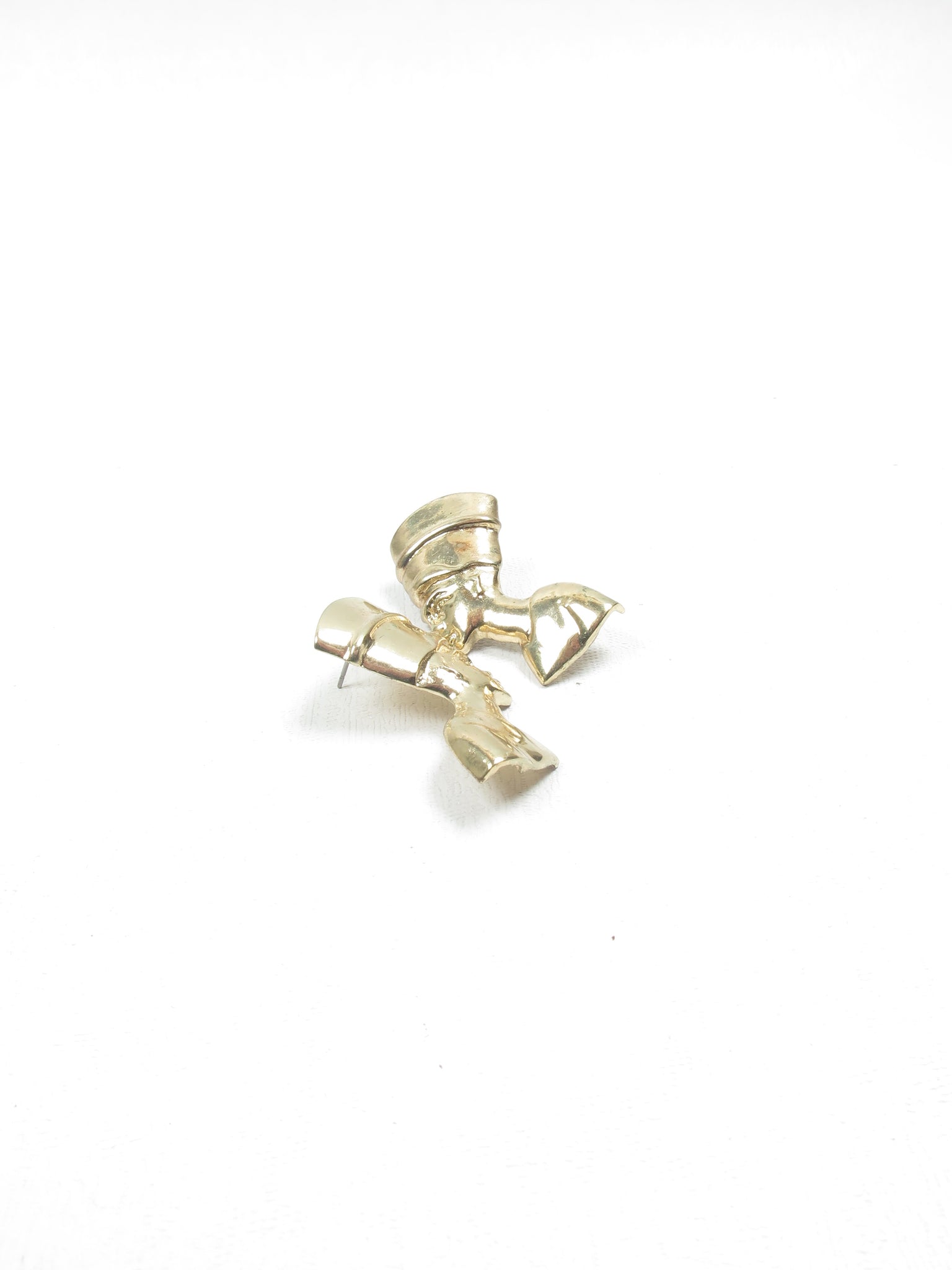 Women's Vintage Gold Metal Egyptian Queen Earrings
