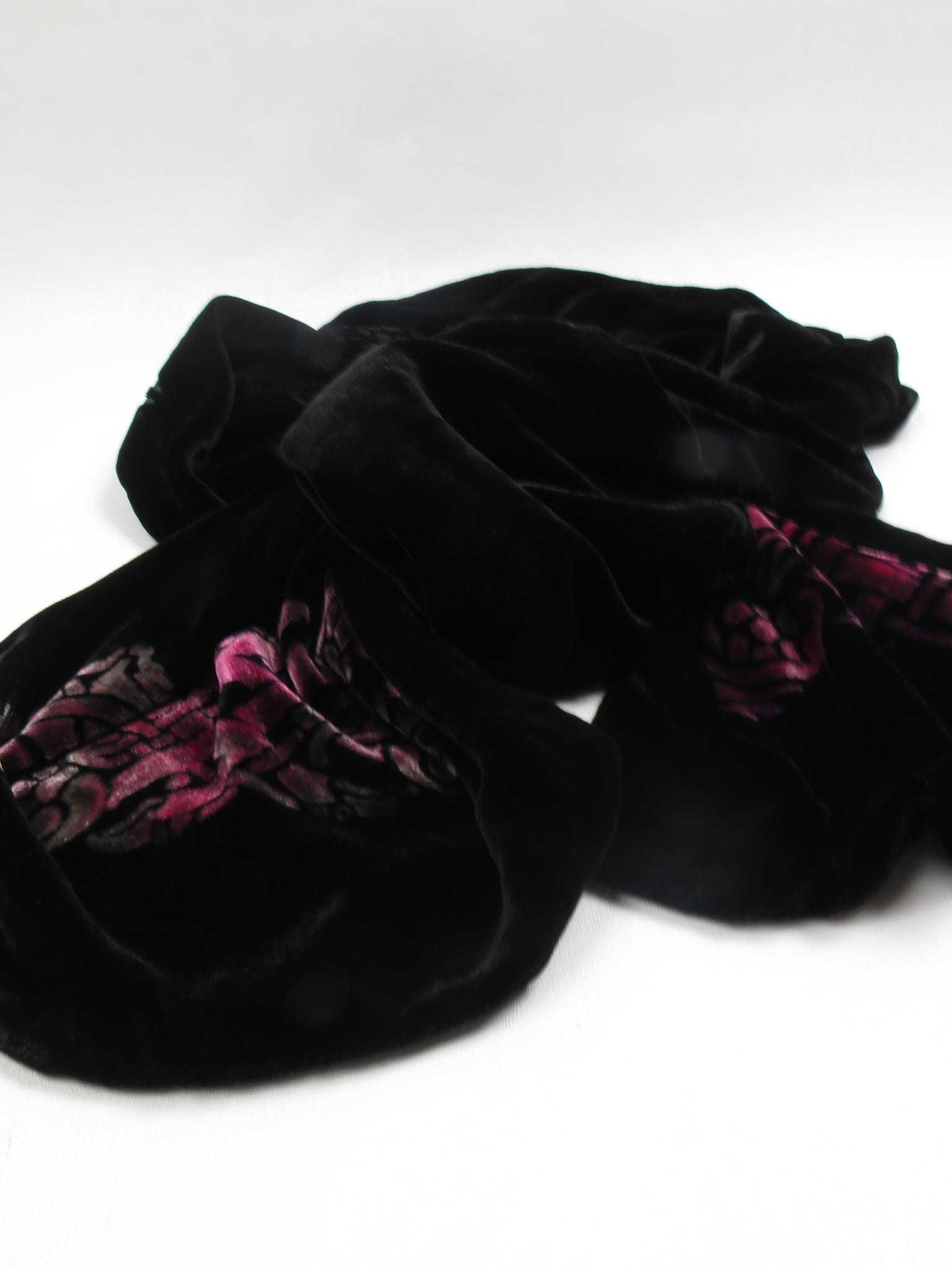 Vintage Style Silk Velvet Wrap/Scarf
