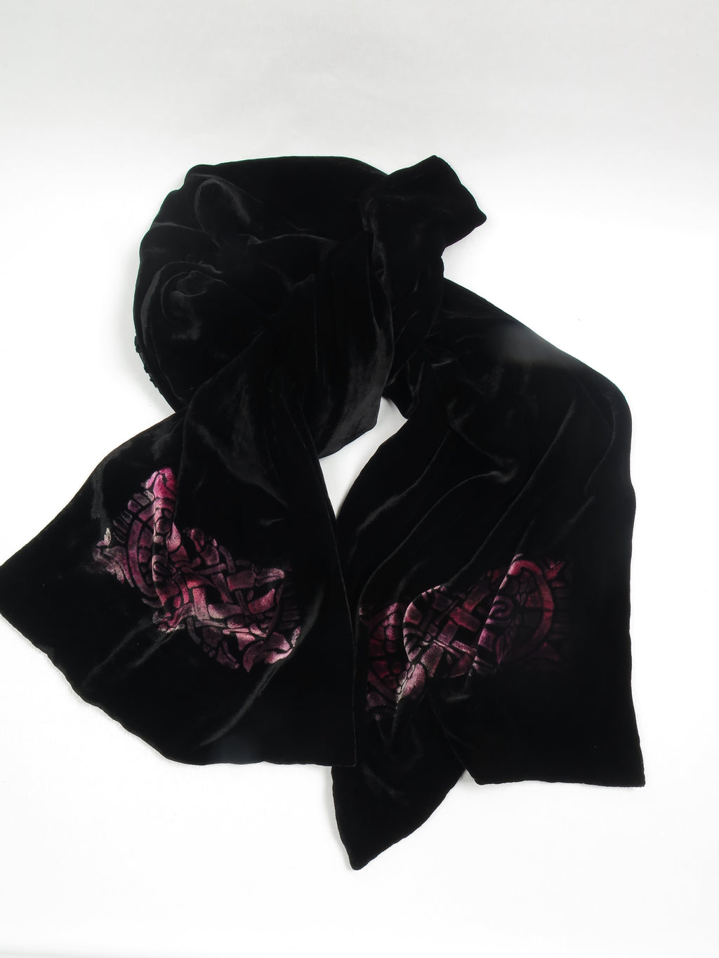 Vintage Style Silk Velvet Wrap/Scarf