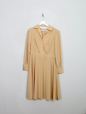 Vintage 1970s Yellow Dress S