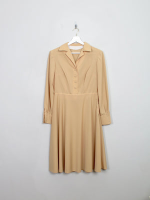 Vintage 1970s Yellow Dress S