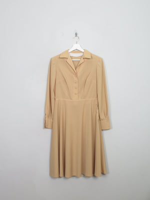 Vintage 1970s Yellow Dress S