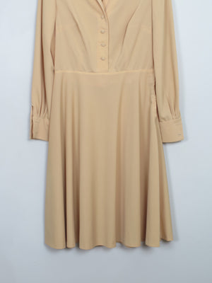 Vintage 1970s Yellow Dress S