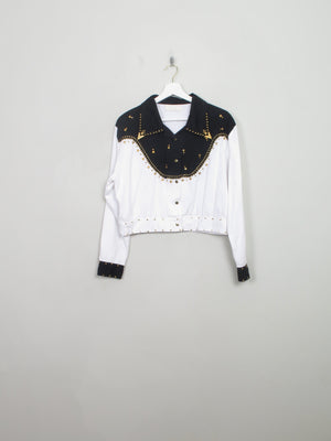 Vintage Cowboy Style Embellished  Blouse S/M