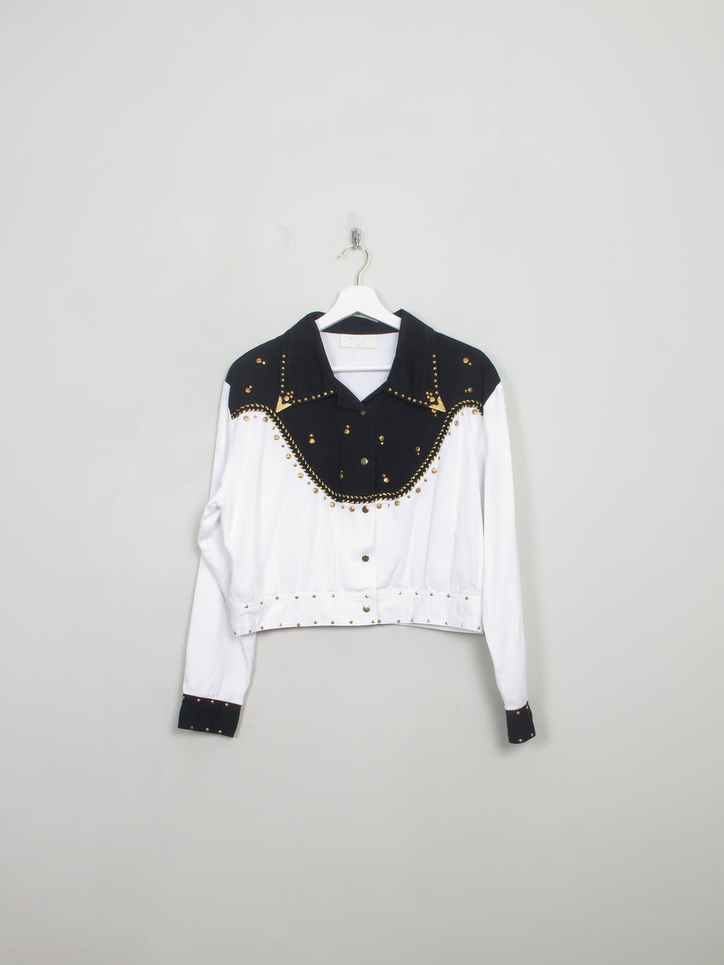 Vintage Cowboy Style Embellished  Blouse S/M