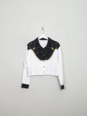 Vintage Cowboy Style Embellished  Blouse S/M
