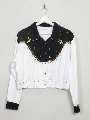 Vintage Cowboy Style Embellished  Blouse S/M