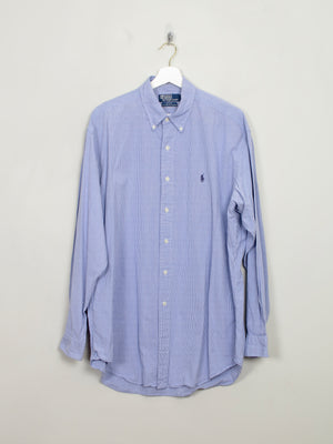 Vintage Men's Ralph Lauren Blue Shirt L