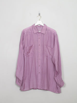 Vintage Men's Silk Lilac Shirt L