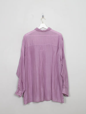 Vintage Men's Silk Lilac Shirt L