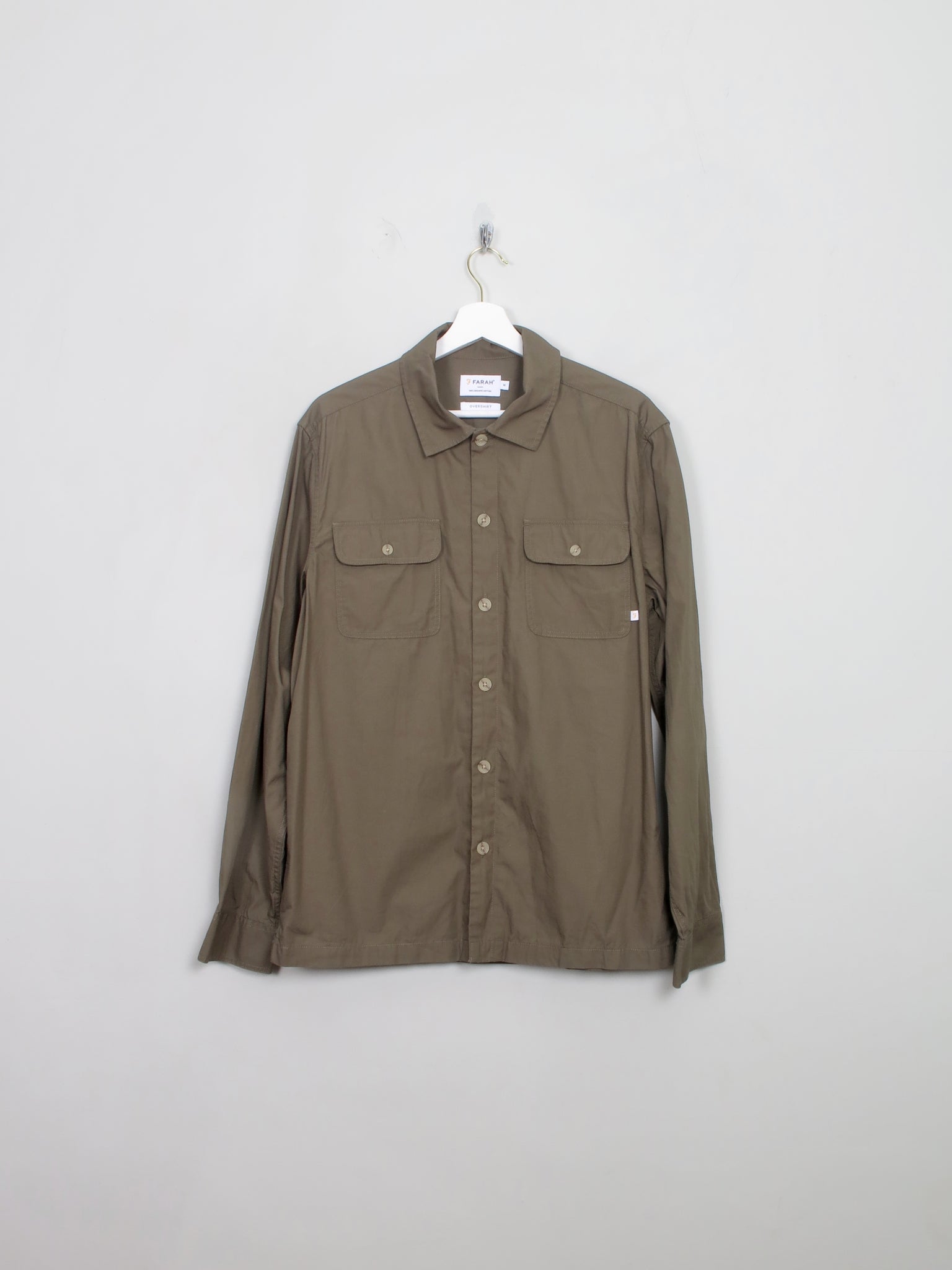 Men's Vintage Style Green Farrah Overshirt M