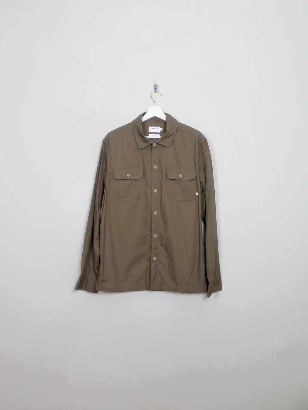 Men's Vintage Style Green Farrah Overshirt M