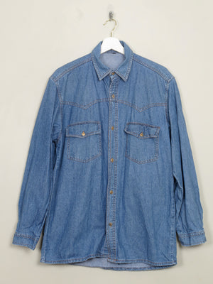 Vintage Men's Denim Shirt L