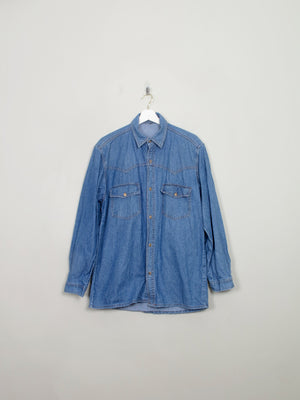 Vintage Men's Denim Shirt L