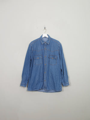 Vintage Men's Denim Shirt L