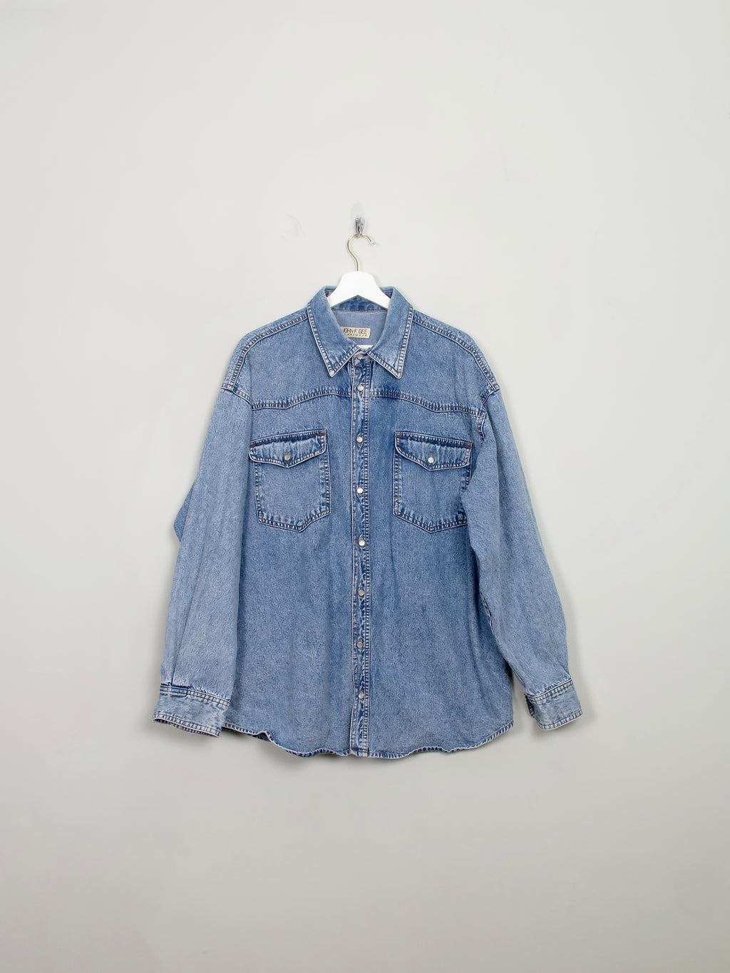 Men's Vintage Oversized Denim Shirt L/XL