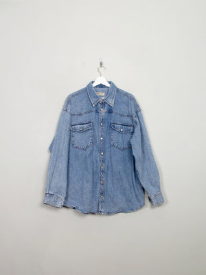 Men's Vintage Oversized Denim Shirt L/XL