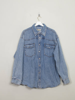 Men's Vintage Oversized Denim Shirt L/XL