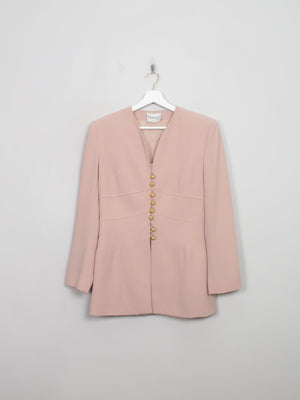 Women's Vintage Nude Pink Frank Usher Suit S