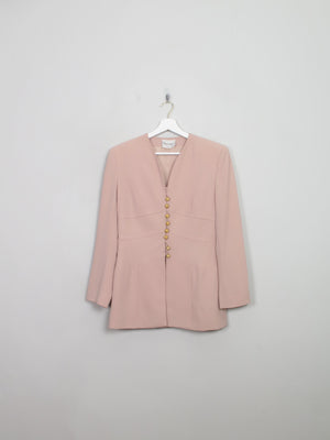 Women's Vintage Nude Pink Frank Usher Suit S