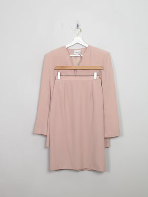 Women's Vintage Nude Pink Frank Usher Suit S