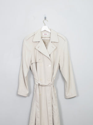 Women's Vintage Beige Burton Trench Coat S/M