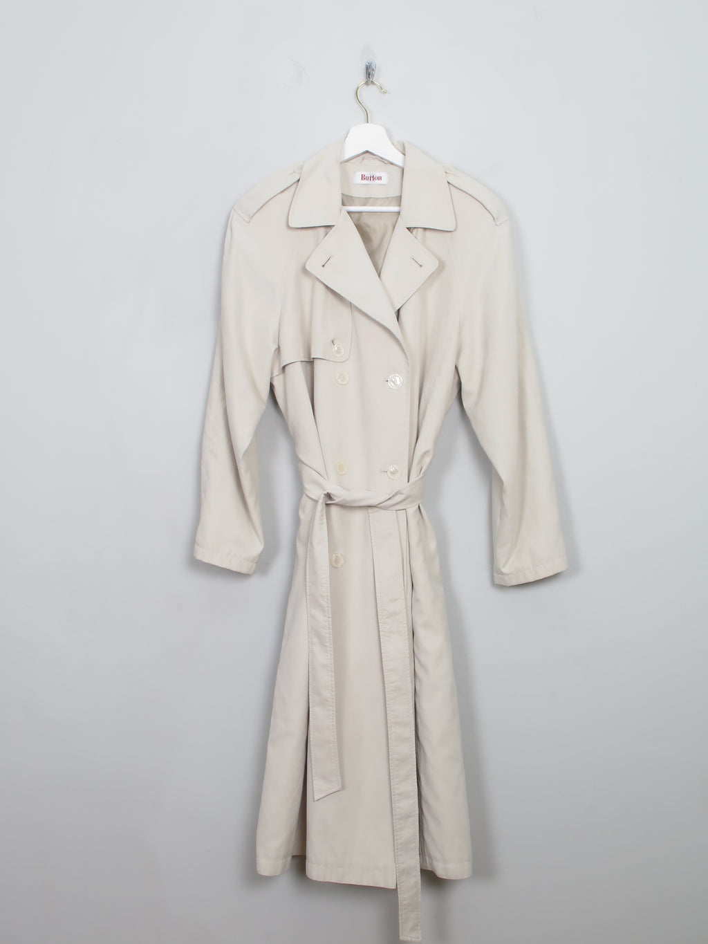 Women's Vintage Beige Burton Trench Coat S/M