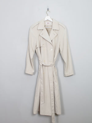 Women's Vintage Beige Burton Trench Coat S/M
