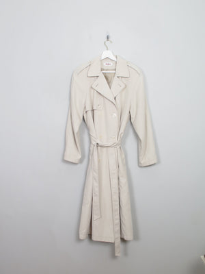 Women's Vintage Beige Burton Trench Coat S/M