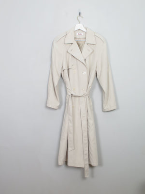 Women's Vintage Beige Burton Trench Coat S/M